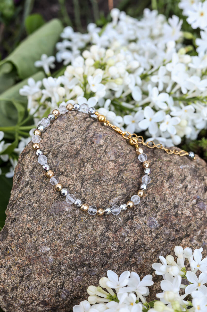 Bransoletka mocy intencyjna dla kobiet z kamieni naturalnych na odwagę i siłę - Cuda od ręki