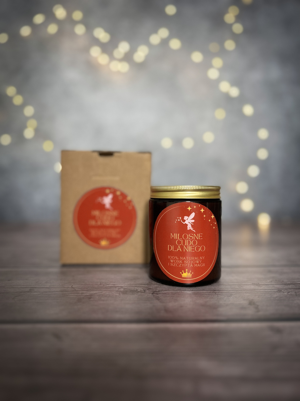 Świeca sojowa zapachowa premium miłosne cudo dla niego męski zapach dla mężczyzny - Cuda od ręki